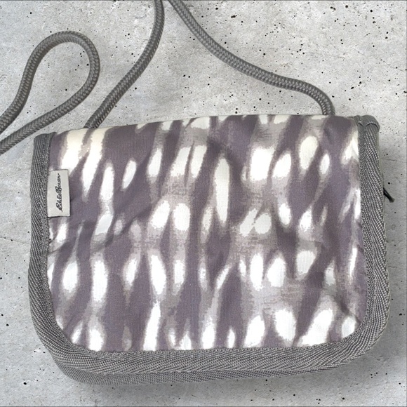 EDDIE BAUER Gray/White Tie Dye Travel Wallet with Strap. - Picture 3 of 16